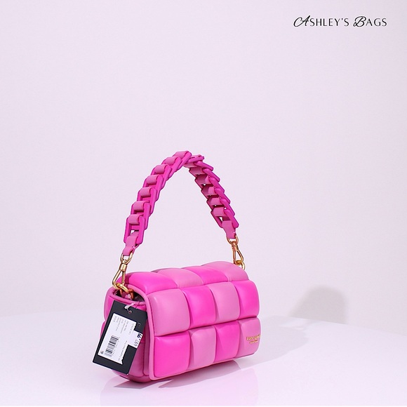 Kate Spade Boxxy Colorblocked East-west Crossbody In Vivid Snapdragon Multi Pink - Picture 5 of 14
